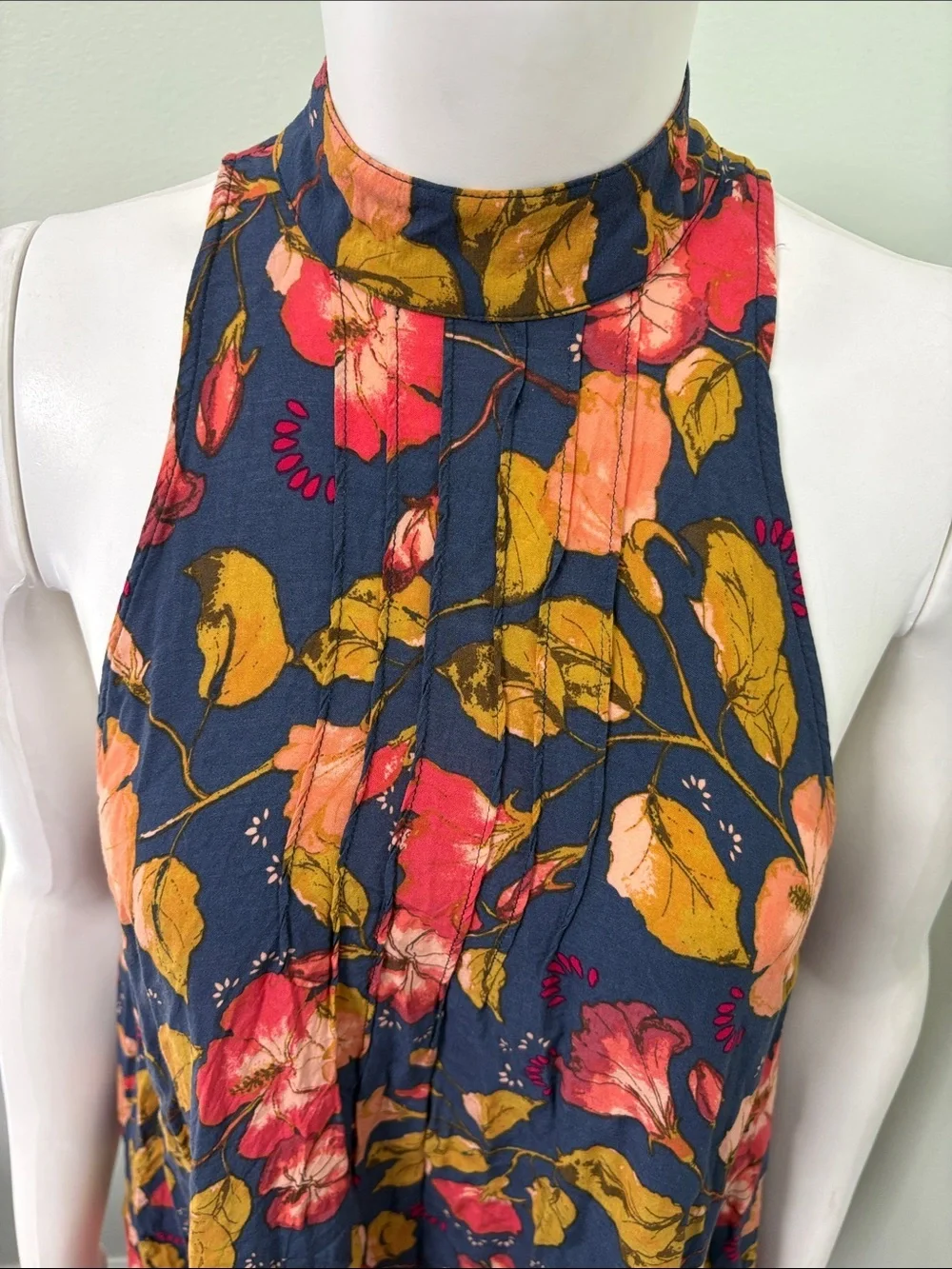Intimately Free People Beaux Mock Neck Floral Slip Dress XS